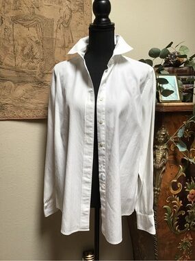 Classic White Button-Down Shirt
